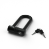 schwarzes langes Bügelschloss X-Lock mit Schlüsseln und ART Gütesiegel